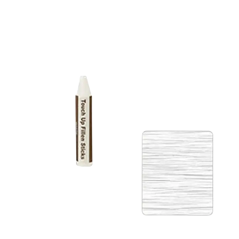 White touch up fill paint pen with brown label for wooden furniture repair in a scratch restoration paint pen kit