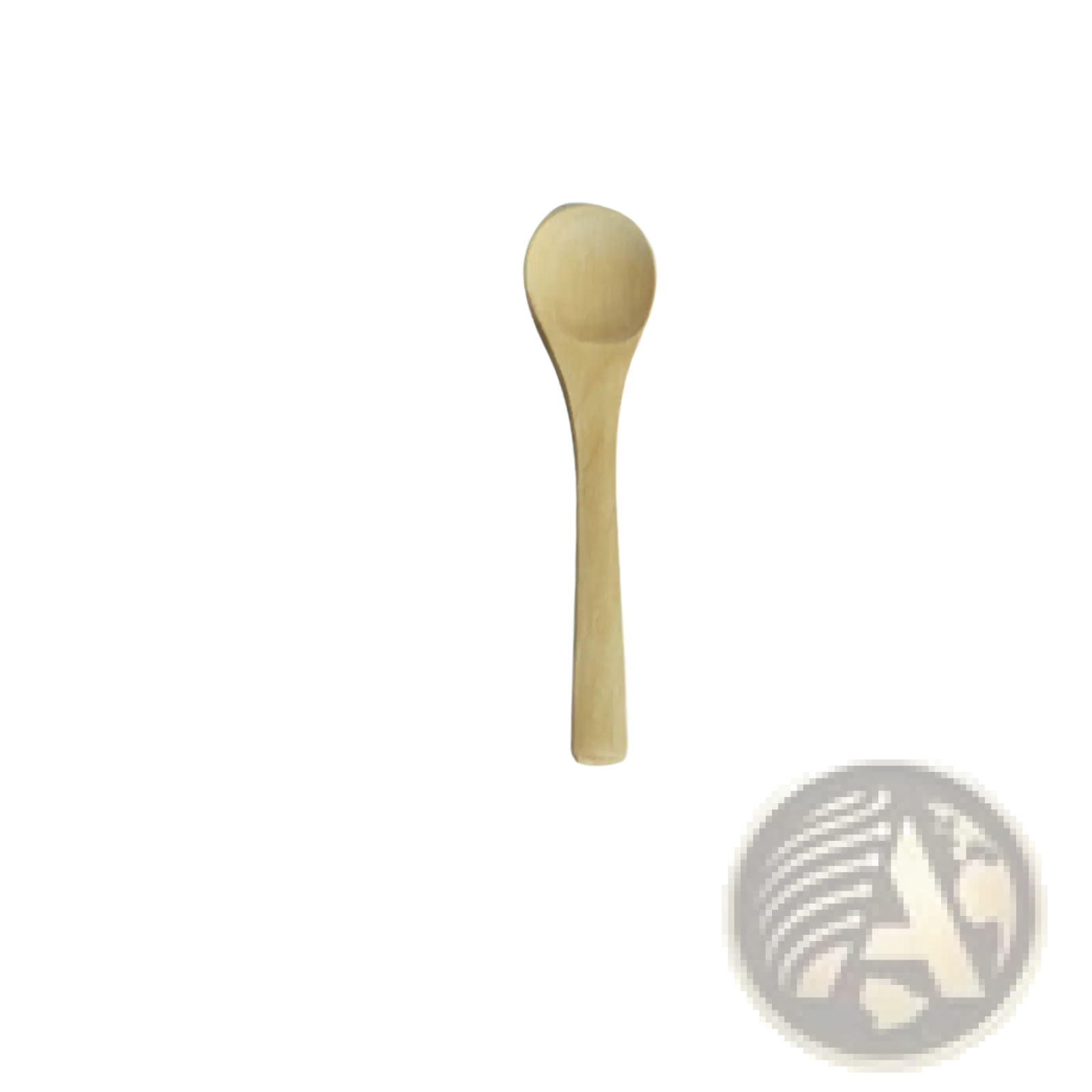 A light brown wooden spoon with a smooth natural finish from a wooden spoon set natural eco-friendly kitchen utensils