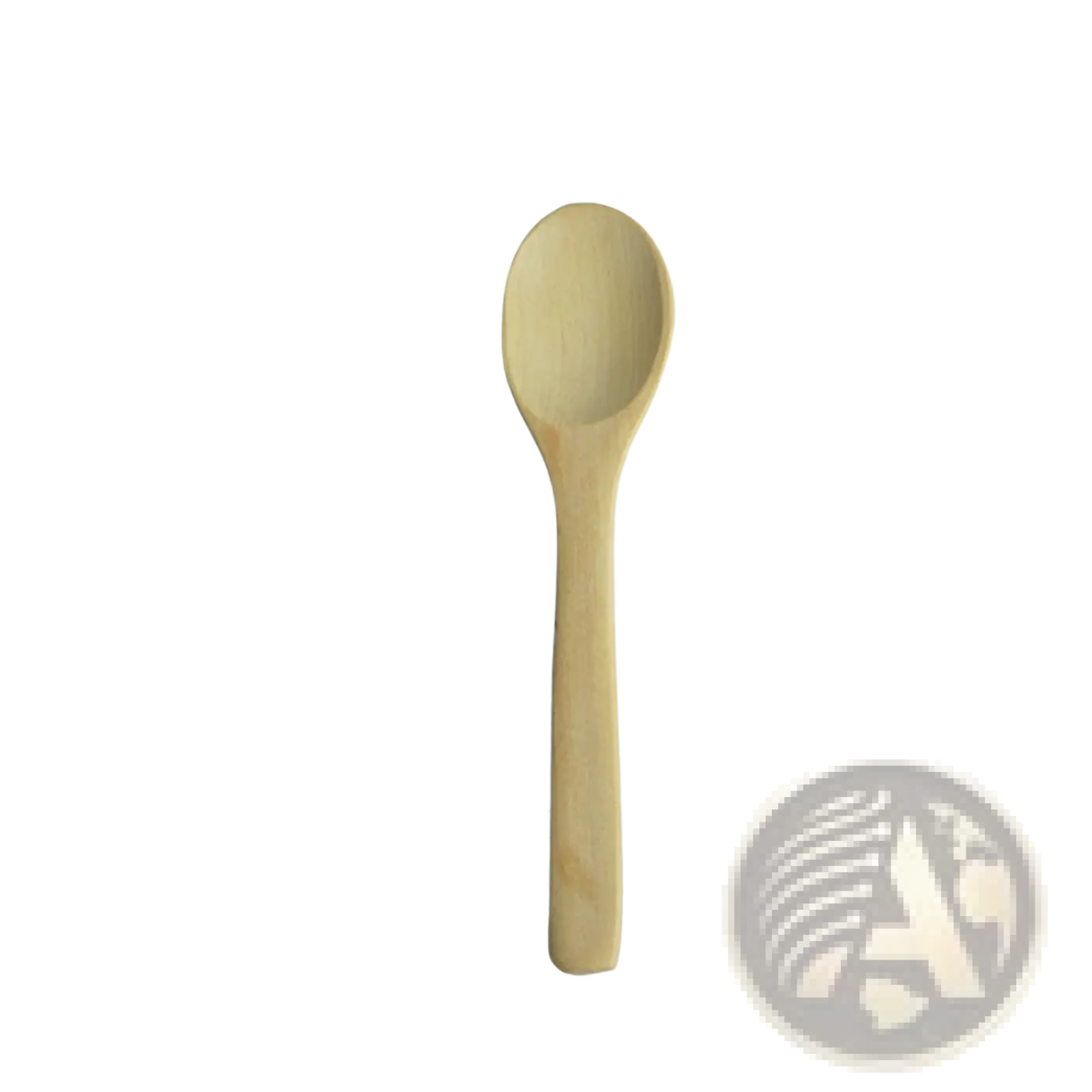 A light-colored wooden spoon with a smooth natural finish from a wooden spoon set natural eco-friendly kitchen utensils