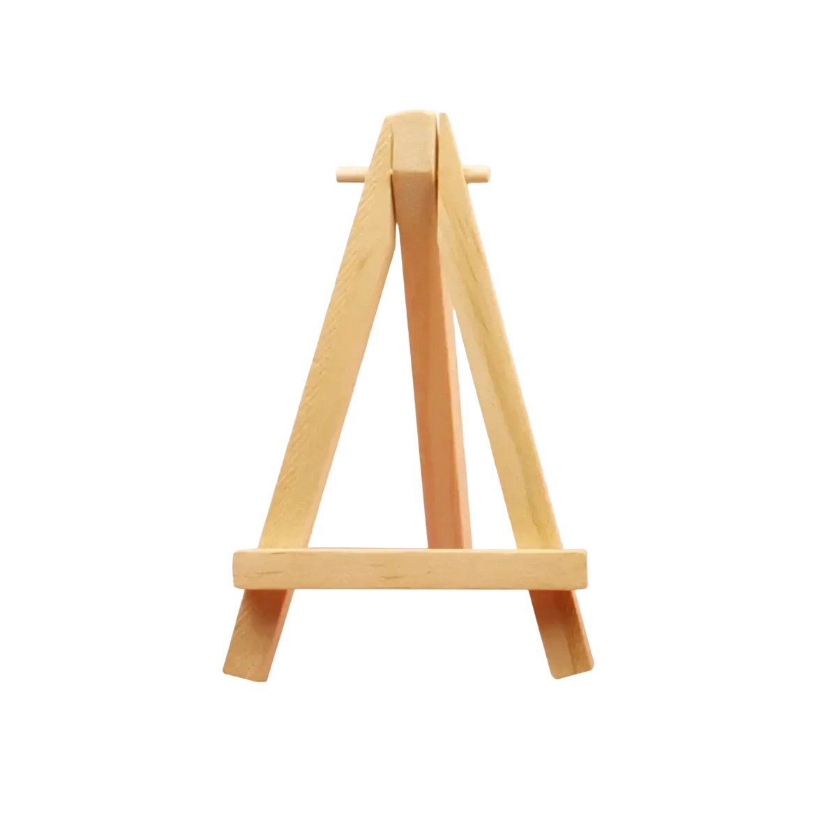 Light-colored wooden miniature easel 12.5cm tall a-frame design for wedding engagement display and decoration