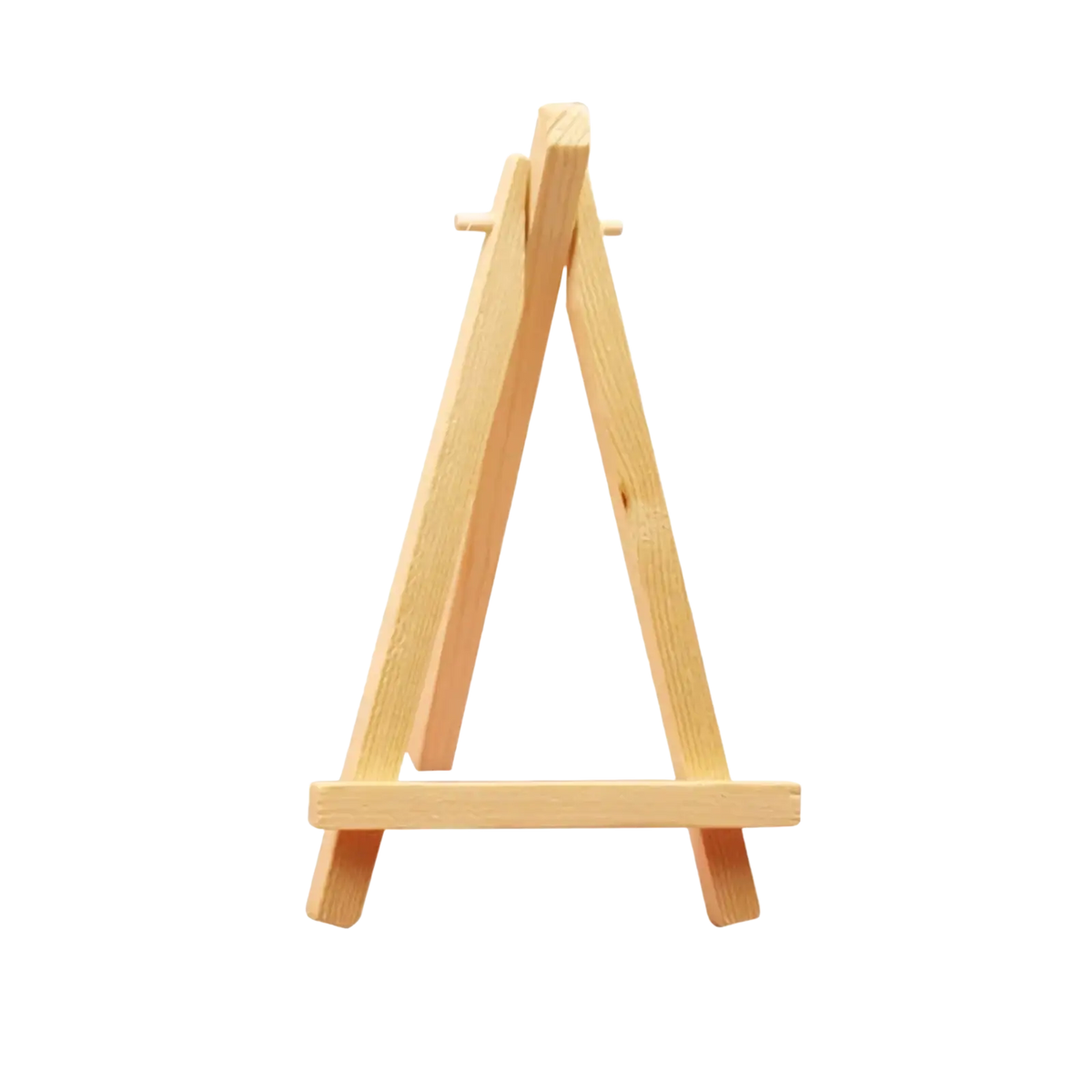 Light-colored wooden miniature easel 16cm tall 9cm wide for wedding engagement decor and birthday decoration use