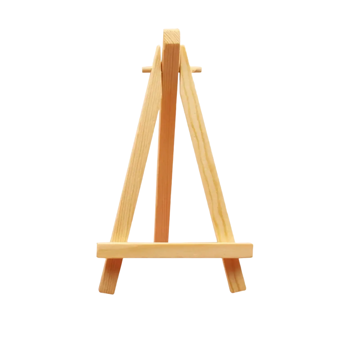 Light-colored wooden miniature easel 15cm tall for wedding engagement decor and birthday display frames