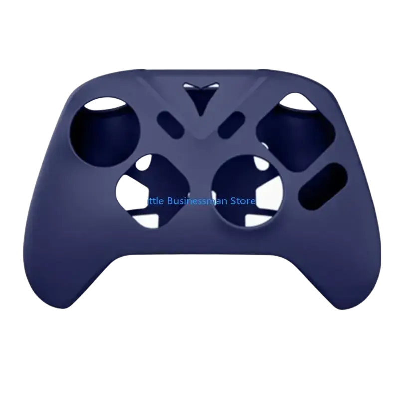 Dark blue silicone protective case for xbox controller with precise cutouts for buttons and joysticks