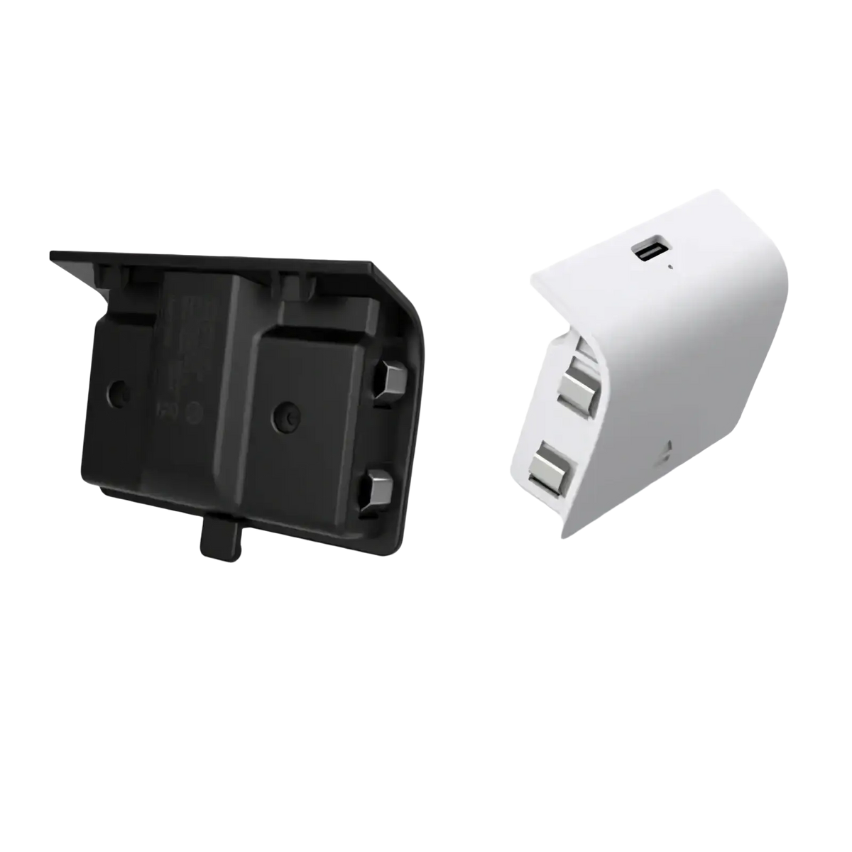 White and black plastic usb charging hub with multiple ports for xbox series s rechargeable battery pack use