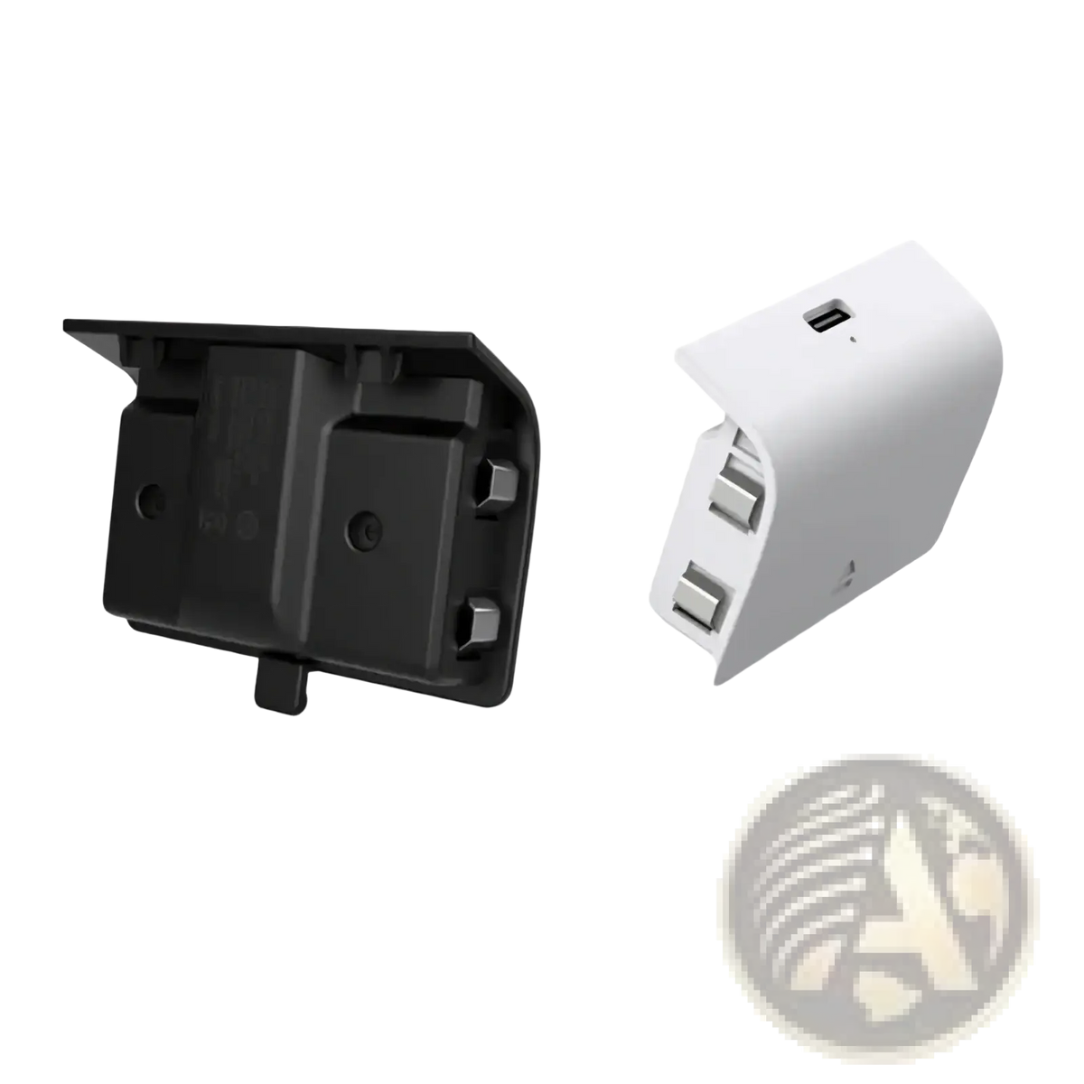 White and black plastic usb charging hub with multiple ports for xbox series s rechargeable battery pack use