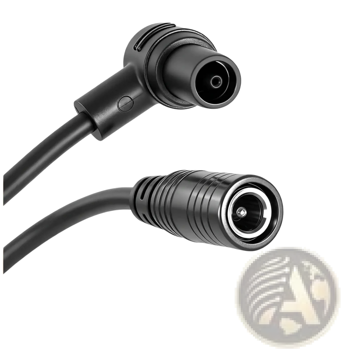 Black charging cable with angled connectors for xiaomi 4 ultra electric scooter charging port adapter cable