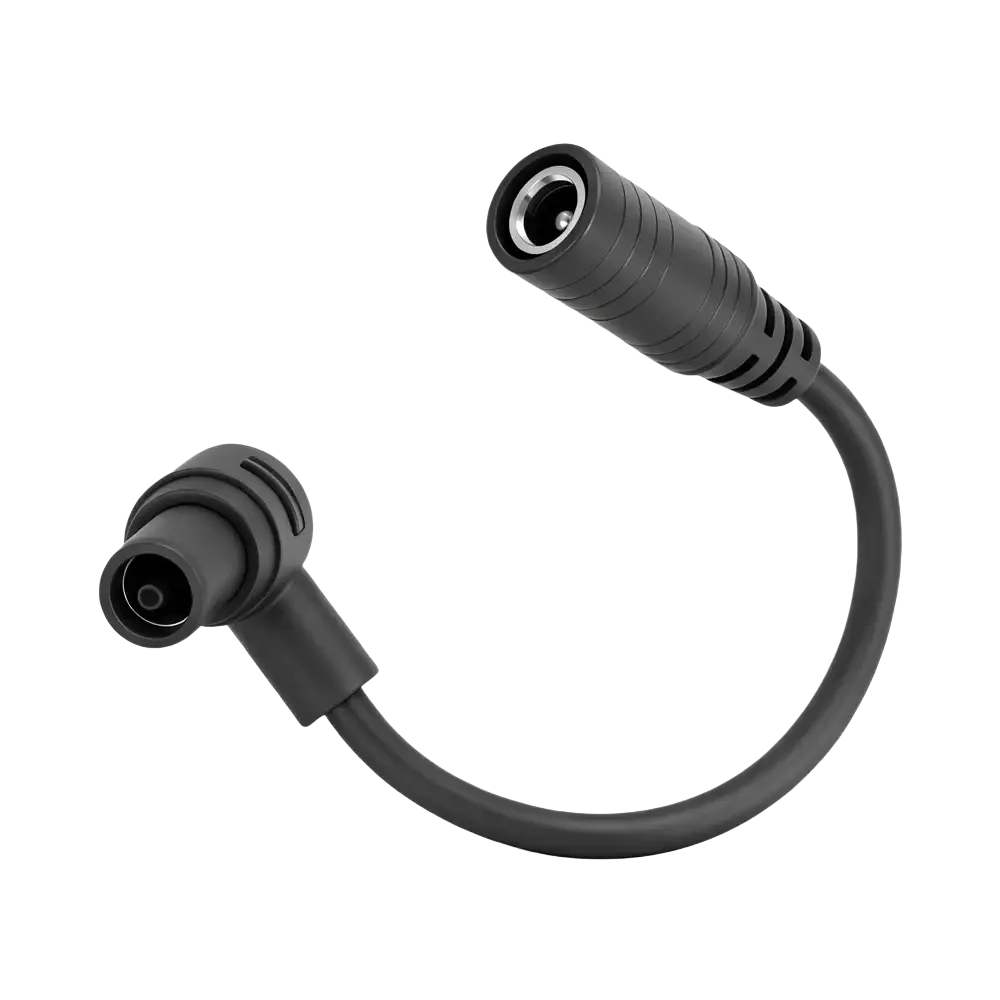 Black plastic angled adapter cable with curved connector for xiaomi 4 ultra charging port adapter cable