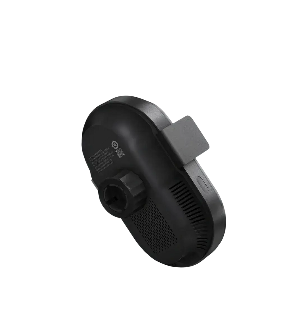 Black plastic Xiaomi 50w car wireless charger dash cam with matte finish and integrated mounting clip for car wireless use