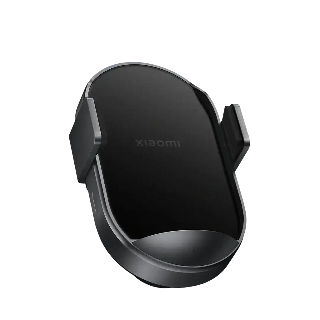 Black Xiaomi 50w car wireless charger fast mount with sleek minimalist design and smooth matte finish