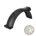 Black plastic bicycle mudguard with curved design and mounting holes for xiaomi 6lite scooter accessory replacement set
