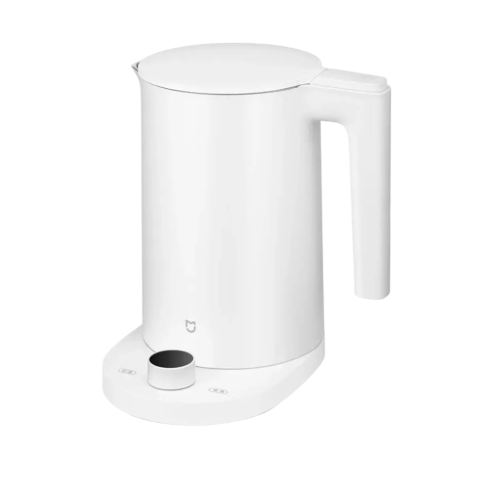 White Xiaomi Mijia smart kettle 2 Pro electric kettle with a sleek minimalist design and smooth plastic body
