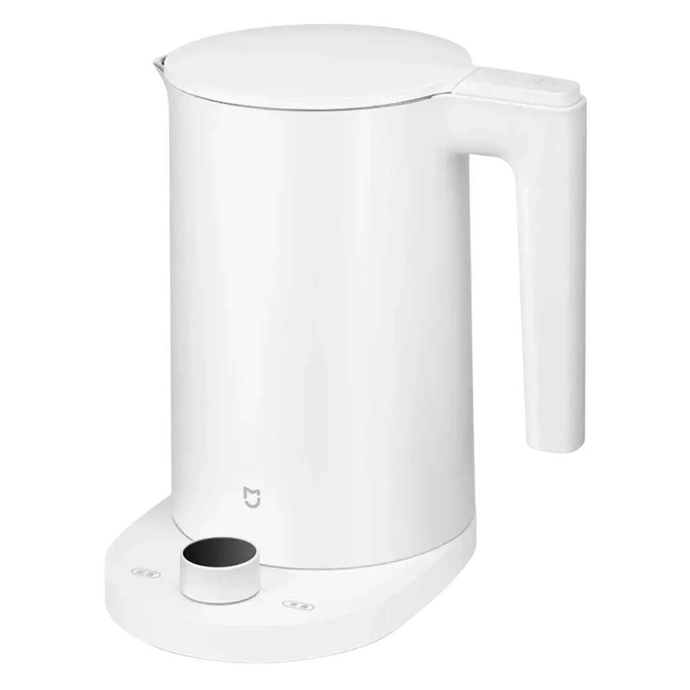White xiaomi mijia smart kettle 2 pro electric kettle with sleek minimalist design and smooth plastic finish