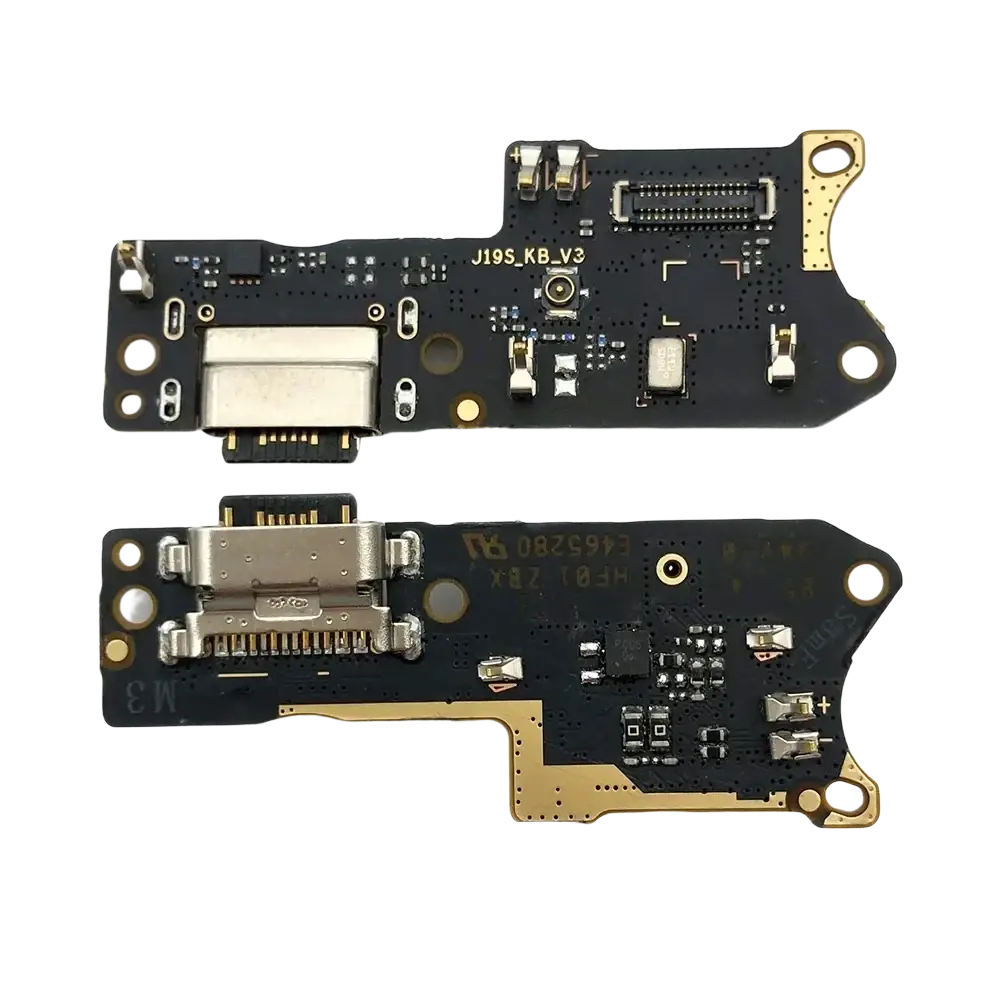 Black circuit board with gold-plated edges and usb-c port for redmi 9t 10c 10a 13c 14c china post charging flex cable