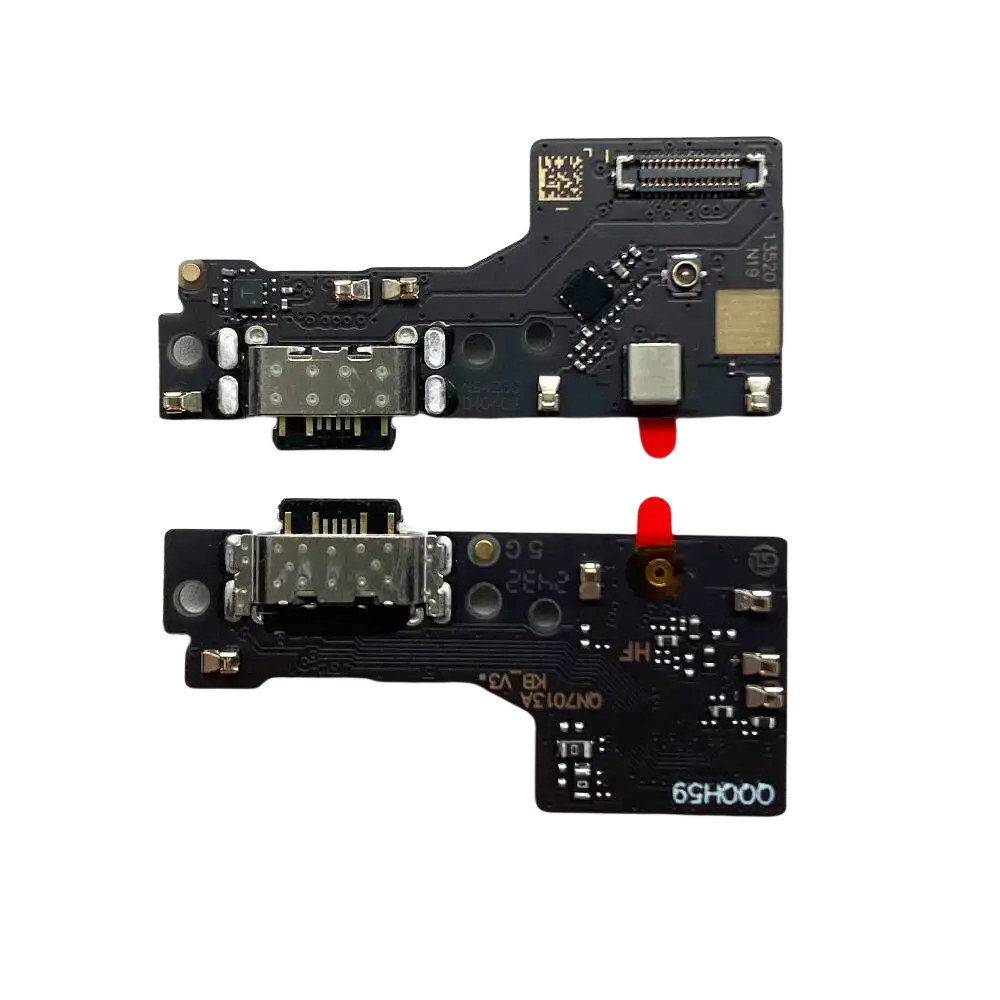 Black usb-c charging board with integrated ic for xiaomi redmi 10c 10a 13c 14c rear side china post compatible