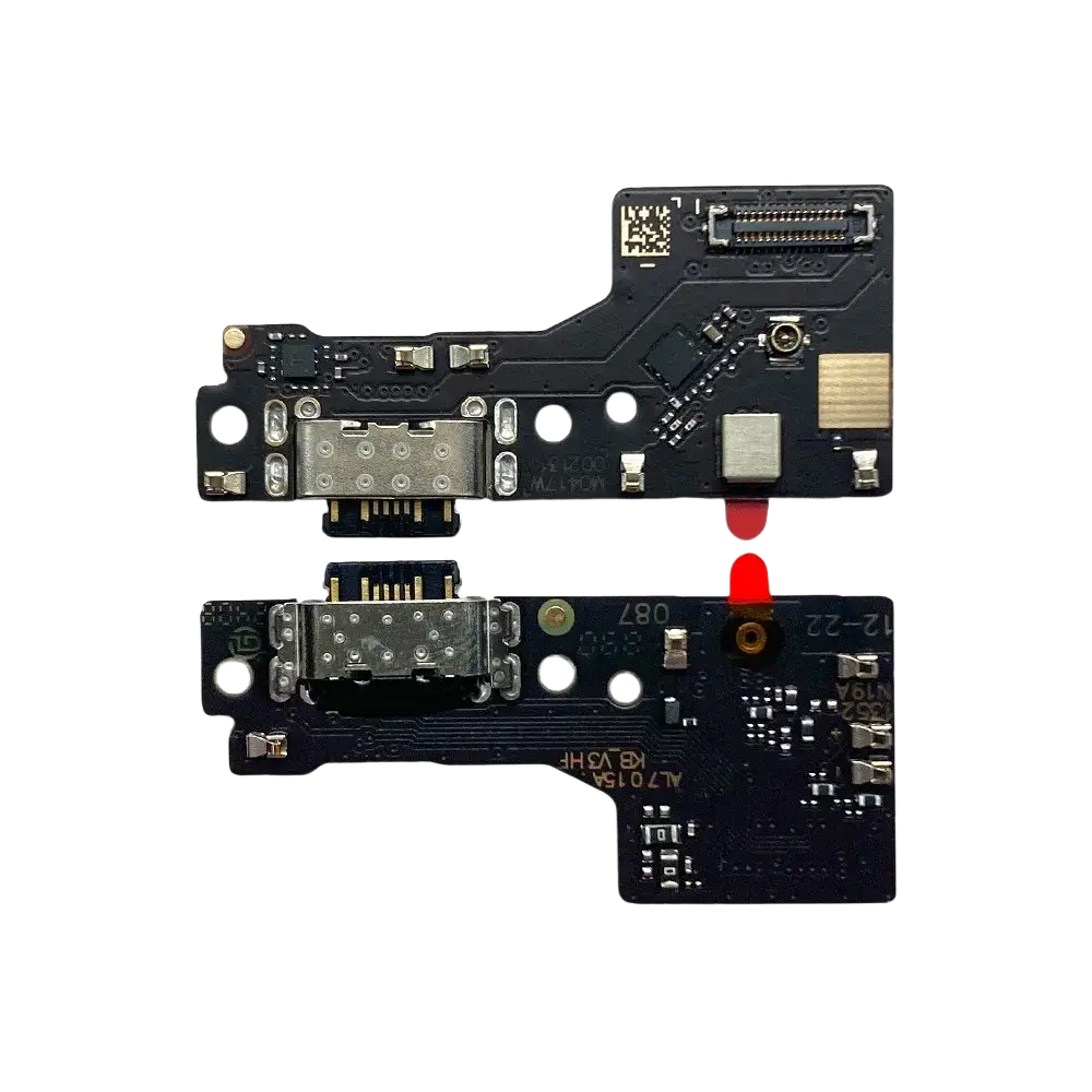 Black circuit board with silver usb-c port and gold ic chip for Xiaomi Redmi 10c 10a 13c 14c China Post shipping