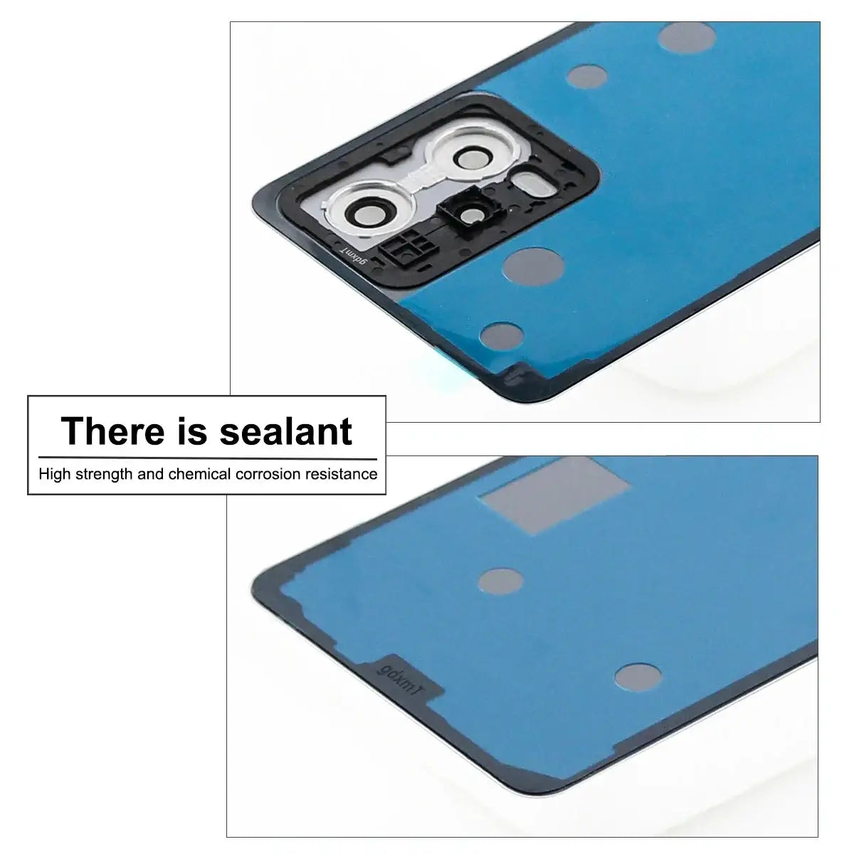 Blue back panel with black camera module and sealant for xiaomi redmi note 12 pro 5g glass back cover with shipping fee details
