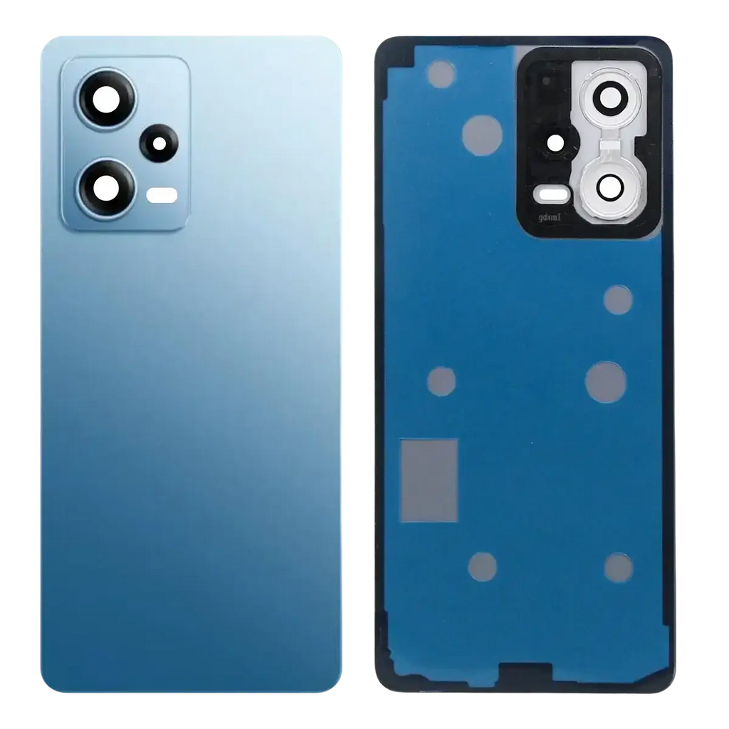 Light blue gradient back glass panel with sleek glass finish and integrated camera for xiaomi redmi note 12 pro replacement