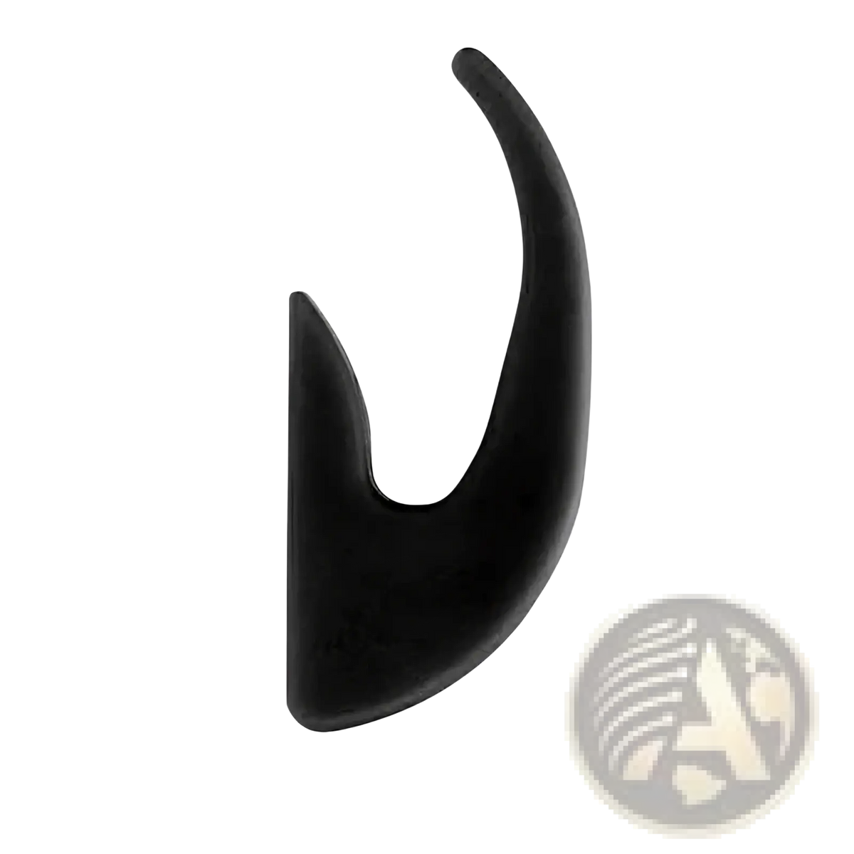 Black curved Xiaomi scooter front hook heavy duty hanger with smooth ergonomic design and matte finish