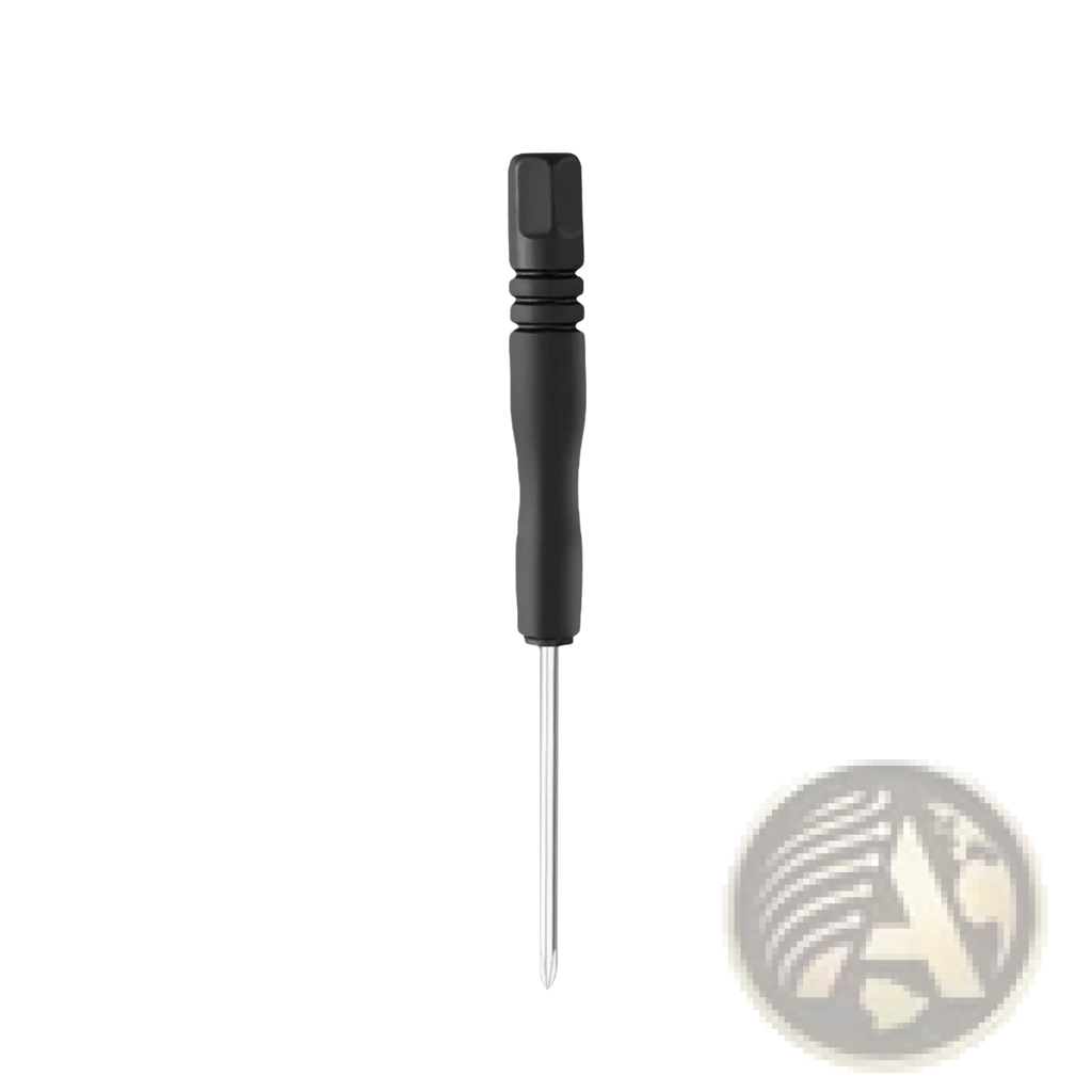 Black ergonomic screwdriver with metallic phillips head for Xt606 dual camera quadcopter drone maintenance