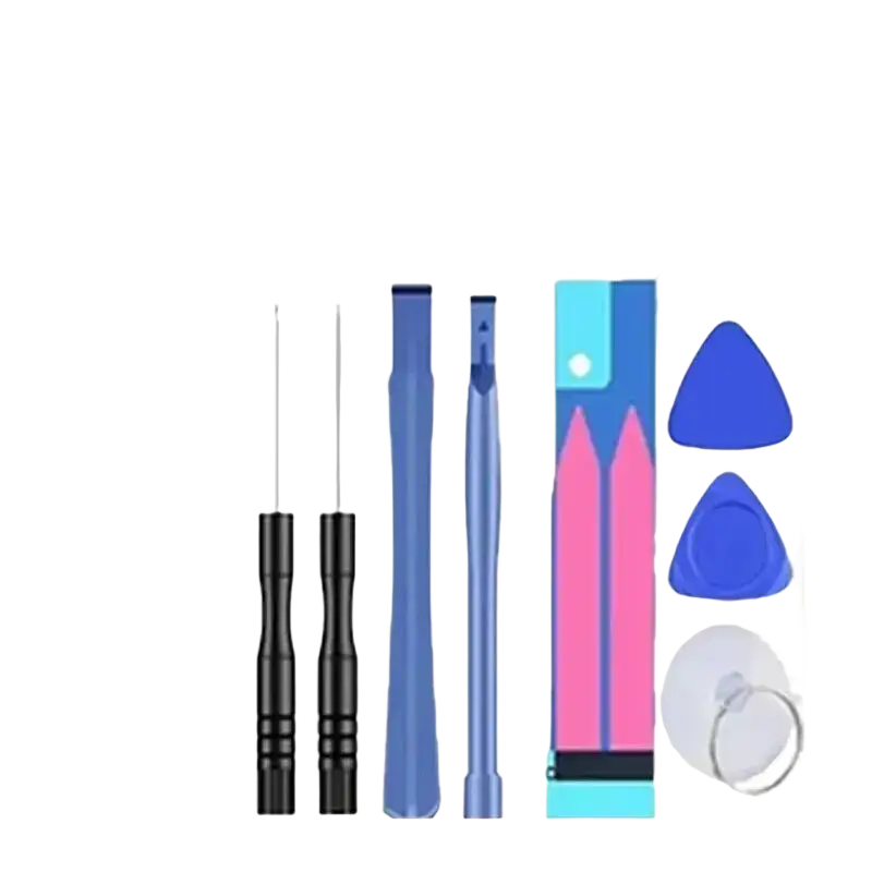 Blue and pink phone repair toolkit with black screwdrivers and prying tools for ykaiserin ba-8300e battery im-100 im-100k im-100s compatibility