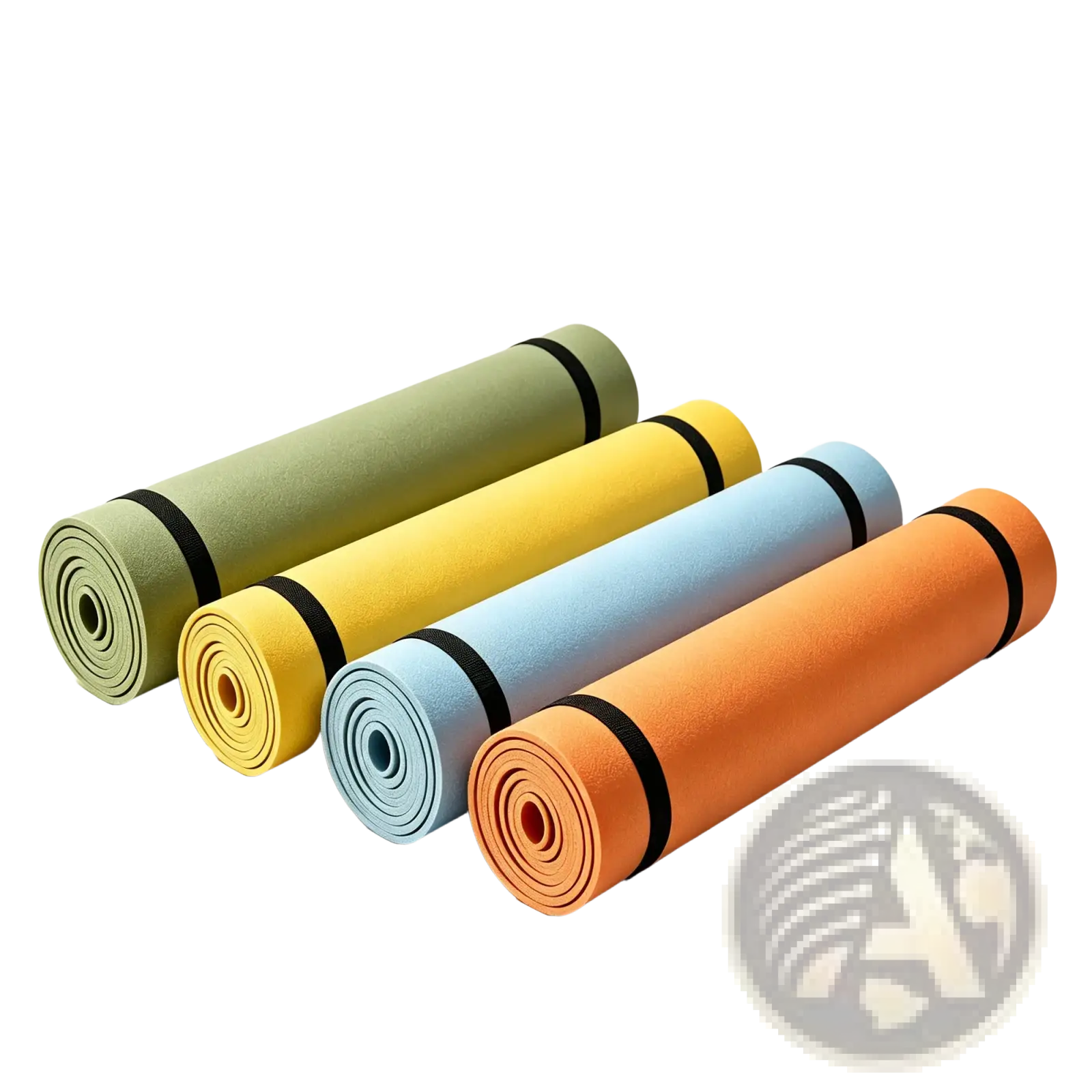 Ultra soft non slip yoga mat in vibrant solid colors with black rolled edges 180x50cm exercise pad