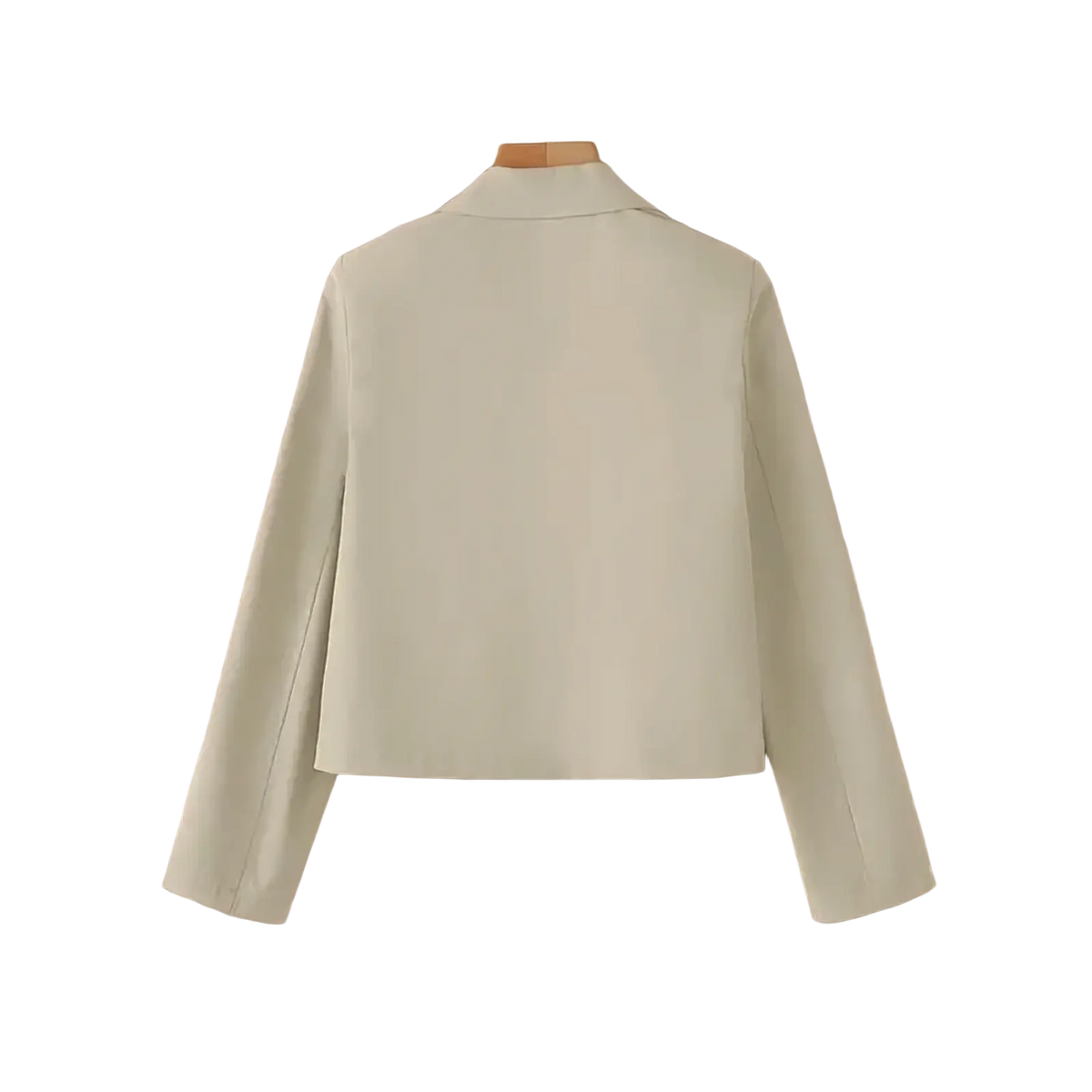 Zanzea women green office blazer jacket featuring a pale green long-sleeved tailored fit with classic collar