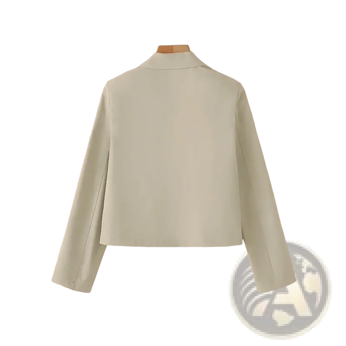 Zanzea women green office blazer jacket featuring a pale green long-sleeved tailored fit with classic collar