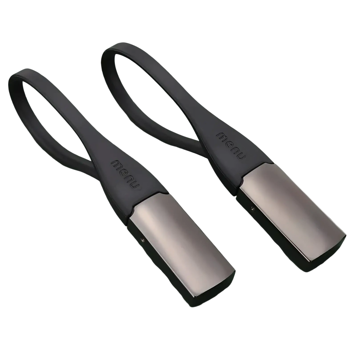 Zinc alloy car keychains for men and women in black and silver with a sleek modern design